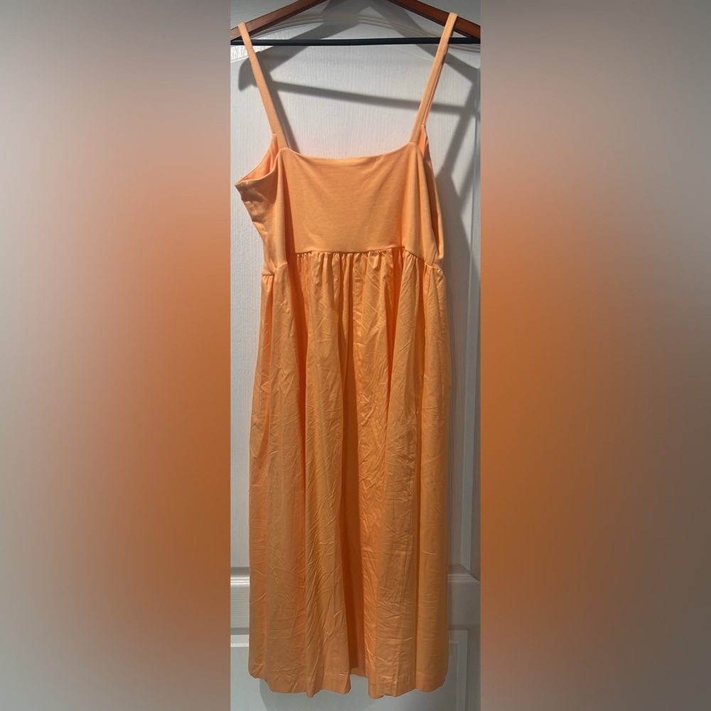 Old Navy Peach Midi Dress-XL - Picture 3 of 4